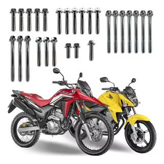 Kit Parafuso Tampa Motor Cromado 27 Pcs Cb 300/ Xre 300 Gmx