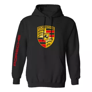 Sudadera Mod 2 Porsche Emblema Colores Estampado En Vinil 