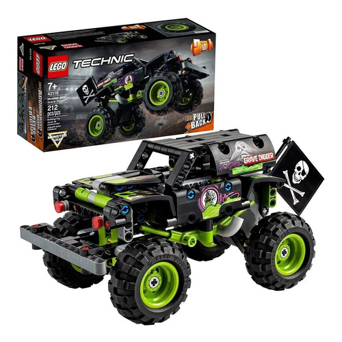 Lego Technic Monster Jam Grave Digger 42118 2 En1 Ya