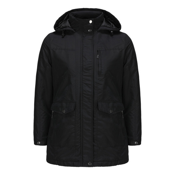 Parka Mujer Impermeable Negro Fashion's Park