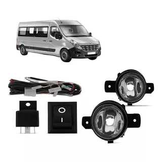 Kit Farol De Milha Auxiliar Renault Master Ano 2014 Á 2018