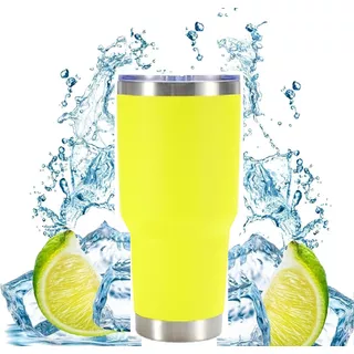 Vaso Térmico Portátil De Acero Inoxidable 30oz Con Calor/frí