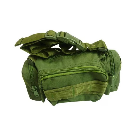 Canguro Táctico Militar Camping Trekking Color Verde Militar