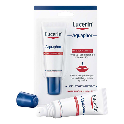 Eucerin Aquaphor Cor Incoloro Protector Labial  Reparador Sos 10 Ml