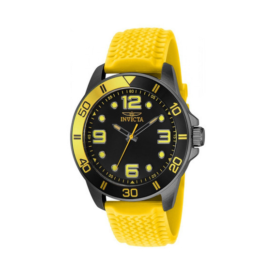 Reloj Para Hombres Invicta Pro Diver 40037 Amarillo Color de la correa Bronce de cañón