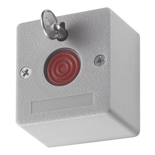 Hikvision Botón de Pánico Cableado Compatible con Cualquier Panel de Alarma DS-PD1-EB LLave de Seguridad Material Retardante al Fuego (ABS) Máxima seguridad
