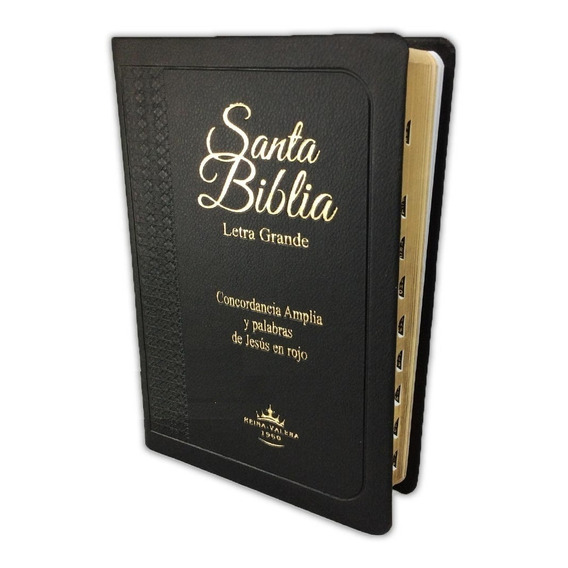 Biblia Reina Valera 1960 Para Hombre Letra Grande Negra
