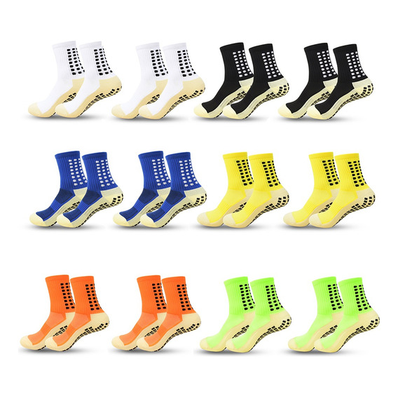 Calcetines Antideslizantes Tipo Trusox 2 Pares En 6 Colores