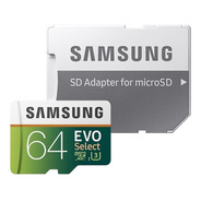 Memoria Micro Sd Xc Samsung 64 Gb Clase 10 U3 100mb/s 4k Uhd