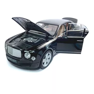 Miniatura Bentley Mulsanne Preto Rastar 1/18