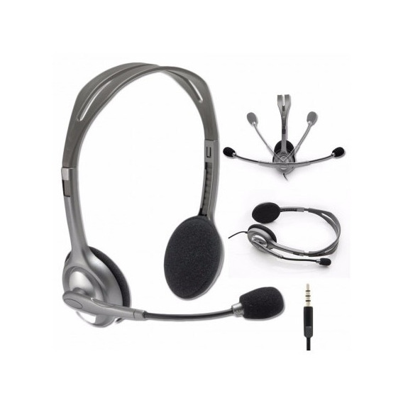 Auricular Logitech H111 Con Microfono Mini Plug 3.5 Pc
