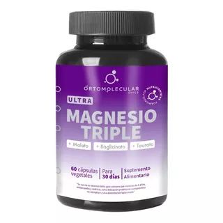 Ultra Magnesio Triple - 60 Cáps - Ortomolecular Chile
