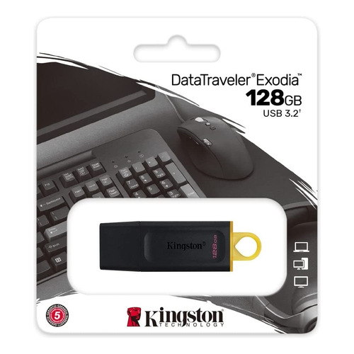 Pendrive 128gb Kingston Usb 3.2/3.0/2.0 Datatraveler Exodia