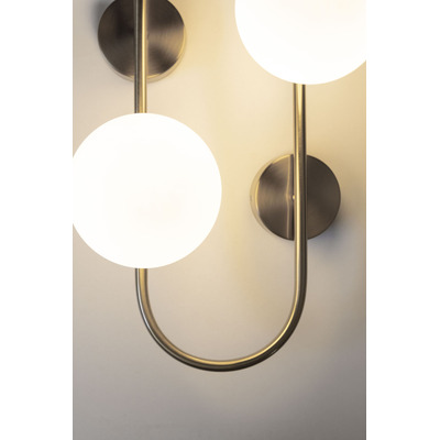 Aplique De Pared 2 Luces Trust Oro Apto Led G9 Moderno Cie
