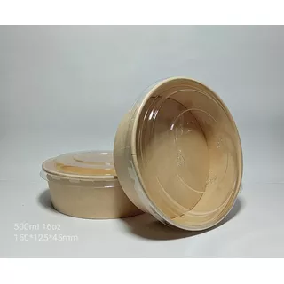 Bowl, Ensaladera, Pote Polipapel Bambú 500 Ml (x100)