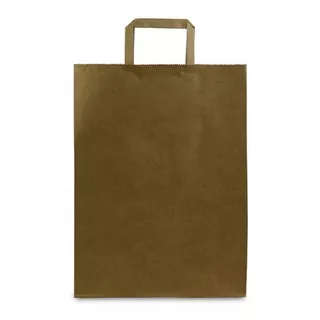 Bolsas De Papel Kraft 22x10x30 Cm Pack X 50