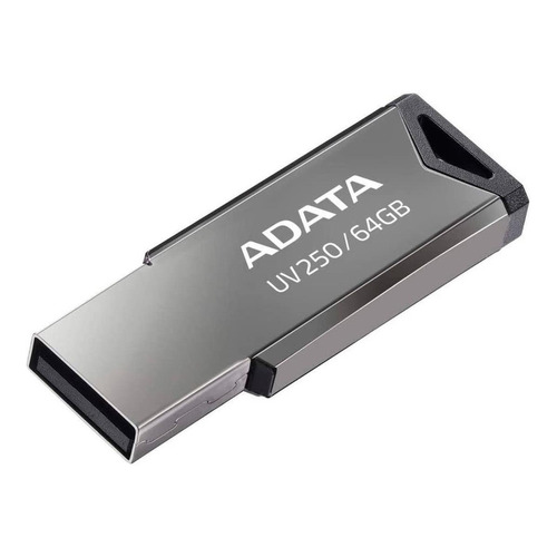 Memoria USB Adata UV250 AUV250-64G-RBK 64GB 2.0 plateado