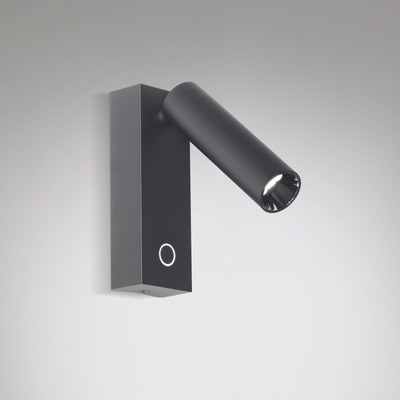 Aplique Led Elfq-ap-ng Móvil Negro 3000k Diseño Gmg 
