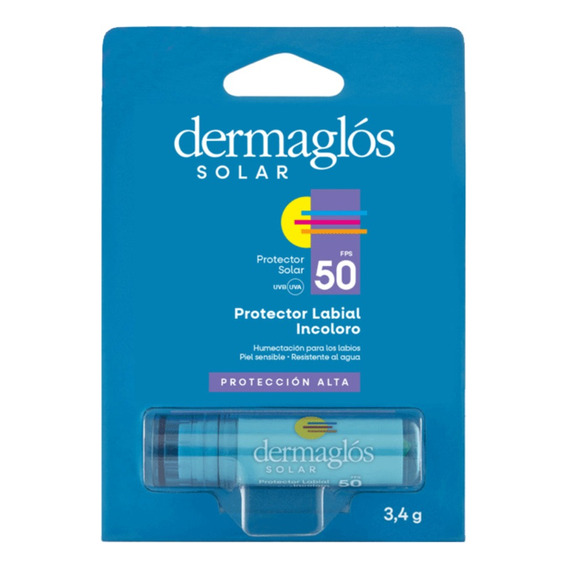 Labial Protector Dermaglos Con Fps 50 X 3.4 Gr 3 Gr