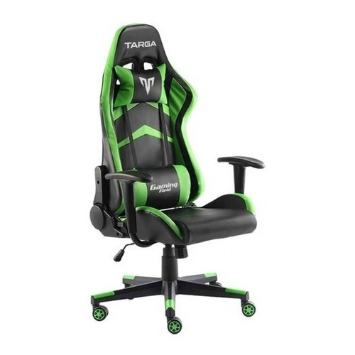 Silla Sillon Gamer Targa Hero Pro Base Giratoria Verde Material del tapizado Cuero sintético