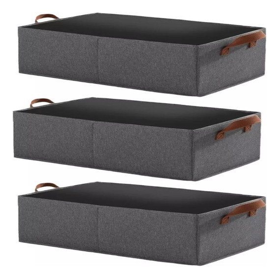  3x Bolsas Organizador Ropa Caja Plegable Asa Almacenamiento