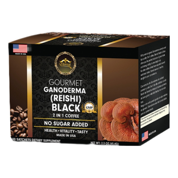 Café Gourmet Con Ganoderma (reishi) Negro 2 En 1 