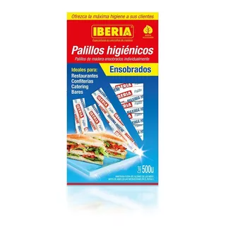 Palillos Ensobrados Papel X500u.