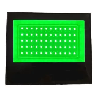 Refletor Holofote 100w Luz Verde Iluminação Externa E Jardim
