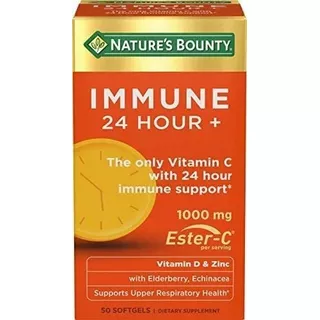 Nature's Bounty - Immune 24 Hour+ester-c 1000mg Vitam/50 Cap Sabor Sem Sabor