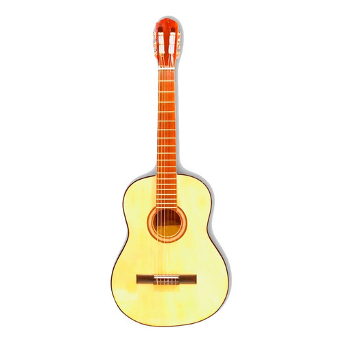 Guitarra criolla clásica Midiplus Clásica con funda para diestros natural brillante