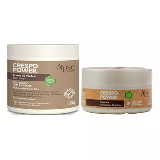 Apse Crespo Máscara E Creme De Pentear 500g