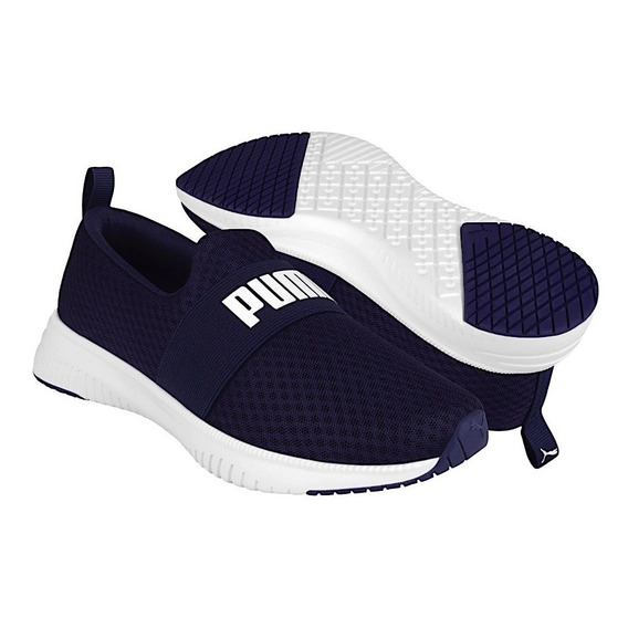 Tenis Dama Puma Flyer Flex Strap 37708703 Textil Azul