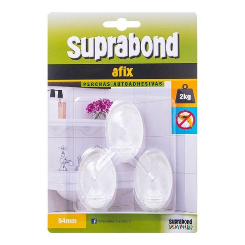 Percha Suprabond Autoadhesiva Afix Para 2kg