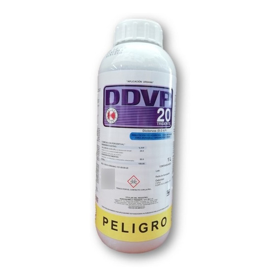 Ddvp 20 1lt Insecticida P/cucaracha, Gorgojo, Picudo Y Mosca