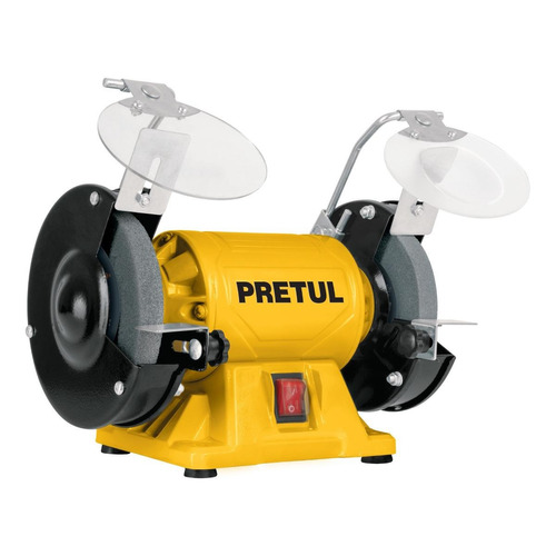 Esmeril De Banco Pretul 1/6 Hp 120w 5 PuLG Eba-5p 29994 Color Amarillo Frecuencia 60 Hz 127V