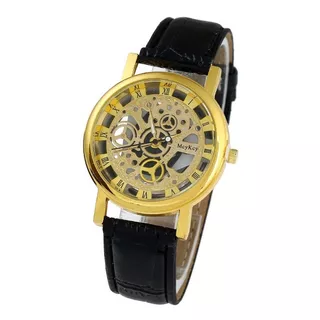 Reloj Hombre De Pila Esqueleto Mecanico Moda Caballero A685