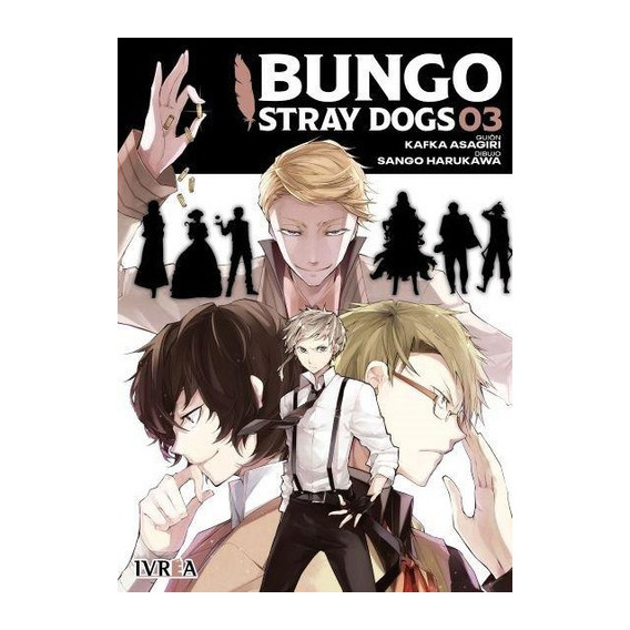 Bungo Stray Dogs, De Kafka Asagari., Vol. 3. Editorial Ivrea Argentina, Tapa Blanda En Español, 2022