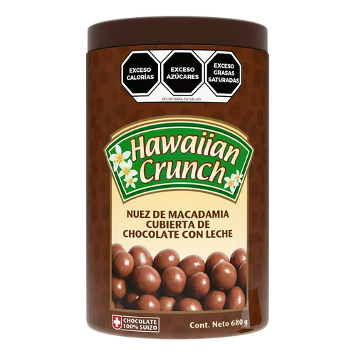 Nuez De Macadamia Cubierta Chocolate Hawaiian Crunch 680gr