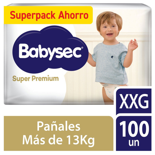 Pañales De Bebé Babysec Super Premium 100 Un Talla Xxg