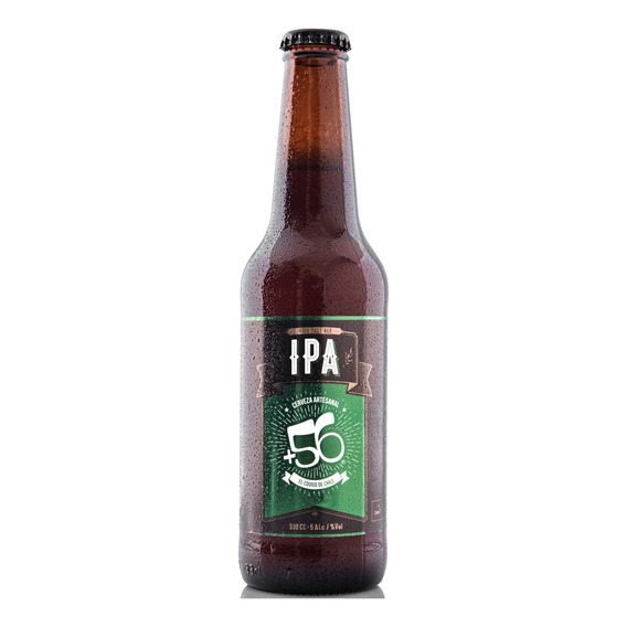 Cerveza Artesanal Ipa +56 330cc Botella Indian Pale Ale