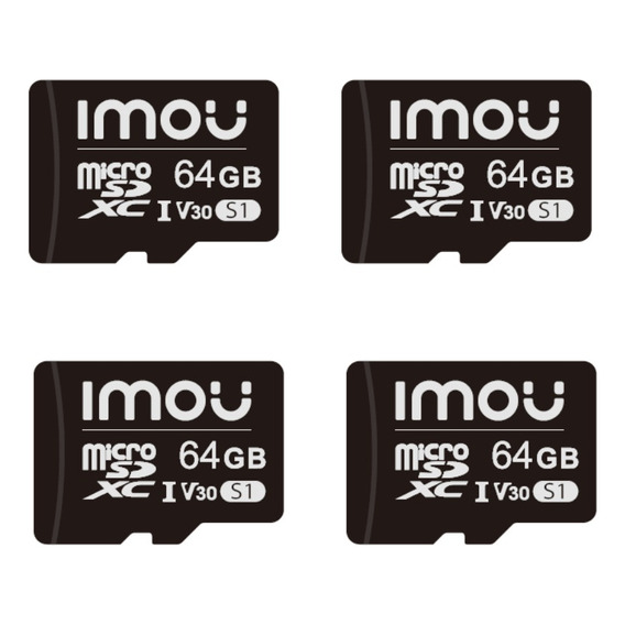 Pack X4 Tarjeta Memoria Micro Sd Imou Video Vigilancia 64gb