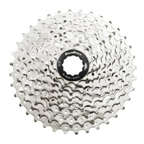 Cassette Piñones Ruta Csr91 9p 11/28d Nickel Plata Sunrace Color Gris