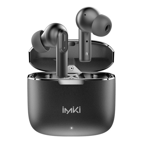 Imiki Mt2 Audífonos Inalámbricos Dual Micrófono Bt5.3 Con Dual Micrófono Enc Deportivos Auriculares In-ear Earbuds Carga Rápida Con Reducción De Ruido Compatible Con iPhone Y Android Metal Caja Negro