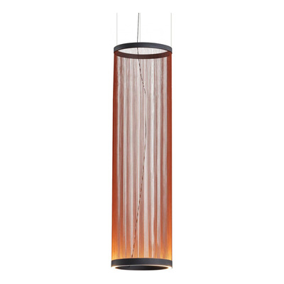 Colgante Hilo 4 Led Integrado 60w Diseño Terracota 37x110cm