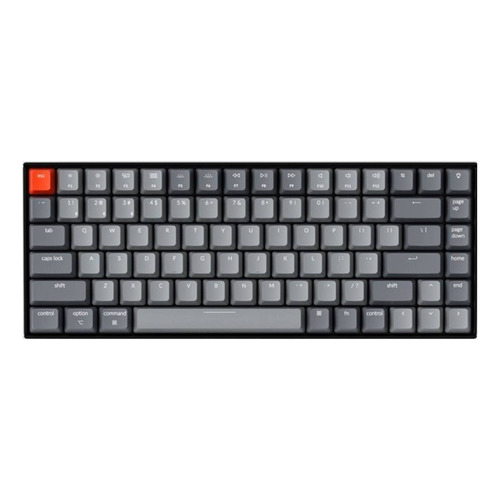 Teclado gamer bluetooth Keychron K2 Version 2 QWERTY inglés US color negro con luz RGB