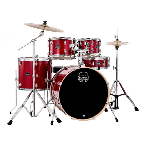 Bateria Mapex Venus Ve5294ftc Vm 5 Piezas Crimson Red Color Rojo Carmesí