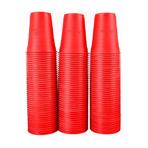 Vasos Rojos Compostable 120 Pzas De 530 Ml, Biowabi