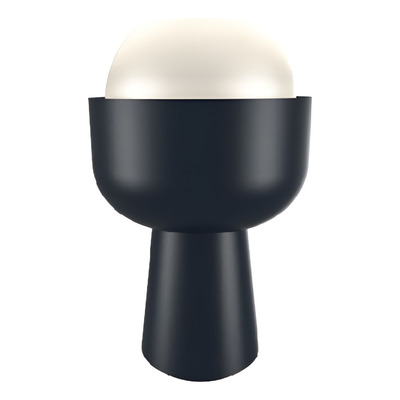 Velador Trophy Acero/vidrio Opal Negro 1xe27 - Negro - Negro