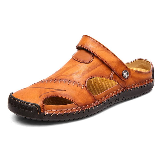 Sandalias Cómoda Hombre Antideslizante Casual Piel Caballero