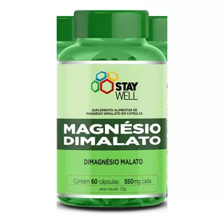  Stay Well Magnésio Dimalato 100% Puro E Concentrado